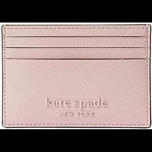 Kate Spade - cameron monotone small slim card holder - tutu pink